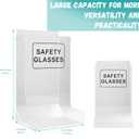 Safety Glasses Case, Acrylic Storage Holder for Industrial Dental and Laboratory Environments Transparent Holder for Disposable Goggles or Wall-Mounted Toy Snack Organiser