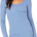 Roxy - Womens Good Keepsake Long Sleeve Dress, Color Infinity Blue, Size: M 