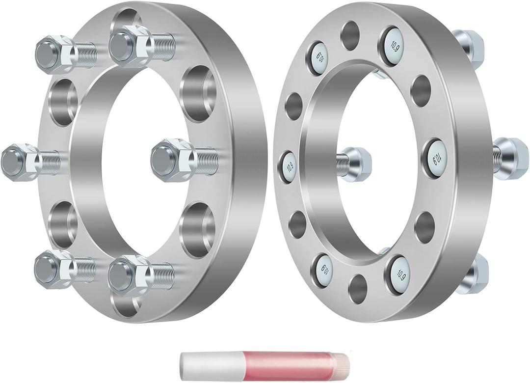 OCPTY 6x5.5 Wheel Spacers 1 inch 6x139.7 Real Forged Spacers with 14x1.5 ThreadSize 108mm Hub Bore fits 2003-2014 for for Express 1500 1999-2018 for for Silverado 1500 2PCS