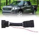 NJSBYL Parking Light Adapter LED Headlight Plug n Play Harness for 2019-2024 Ram 1500 w/LED Headlight Only 2021-2024 Ram1500 TRX Parking Light Power for Grille Lights Backlights Switch Panel Wiring