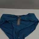 Women Full Coverage Bikini Bottom - V Cut Bathing Suit Bottoms Mid Waist Twist Front Swimsuit Bottom Swimwear 2025, Medium Size, Teal