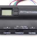 6536A3351 Digital Thermostat Compatible with Coleman-Mach Two-Stage Digital Thermostat for Heat Pump & Gas FurnaceWall-Mounted Black 12 Wires