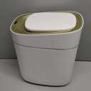 ELPHECO Automatic Bathroom Trash Can with Lid 2.5 Gallon Slim Sensor Garbage Can, 9L Narrow Plastic Trash Bin, Waterproof Motion Sensor Trash Bin for Bedroom, Living Room, Narrow Space, Golden