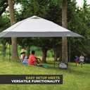 CORE 13 FT x 13 FT Instant Pop Up Canopy Tent | Portable Straight Leg Outdoor Gazebo Shelter with Wheeled Carry Bag | Perfect for Camping, Beach, Picnic, Backyards, BBQ, Tailgate, Patio and Party, 13' x 13' Center Push Instant Canopy