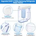 Upgraded DA97-17395A Water Pitcher Reservoir Compatible with Samsung Water Pitcher for Fridge Door Replacement No Leak Samsung Refrigerator Parts RF23M8570SR RF23M8090SR Fridge Container Tank