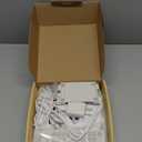 Bluetooth Portable Home CD Music Player with Remote Control, Timer, Built-in Speakers and LED Display - FM Radio Boombox (White)