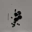 Jetec 4 Pack Control Knobs Replacement with 12 Adapters for Oven/Stove/Range, Please Check Carefully Whether The Dimensions in Figure Match(Black)