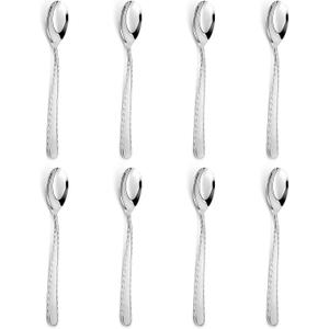 8 Pieces Heavy Duty Teaspoons Set,Tea Spoons Silverware,Food Grade Stainless Steel Dessert Spoons,Mirror Polished and Dishwasher Safe