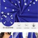 FANDEE Formal Maxi Dress for Women Mermaid 3/4 Sleeve Bodycon Long Gown for Evening Cocktail Party (Blue, XXXL)