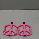 Mountain Bike Pedals, Bike Flat Pedals Aluminum Sealed Bearing Lightweight Platform for Road Mountain Bike (PINK)