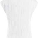 Girls Crop Top Textured Cap Sleeve T Shirt Slim Fitted Tee Cute Summer Tops