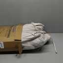 Chair Cushions for Dining Chairs, D-Shaped Seat Cushions with Removable Washable Cover and Ties, Chair Pads for Kitchen, Indoor Dining Room, Patio Chairs, 17'' x 16'', Set of 6, Beige