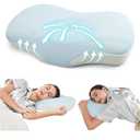 JOYENERGY Ergonomic Cervical Pillow Memory Foam Contour Design
Orthopedic Cervical Shape Gently Cradles Head & Provides Neck Support & Shoulder Pain Relief for Side Back Stomach Sleepers