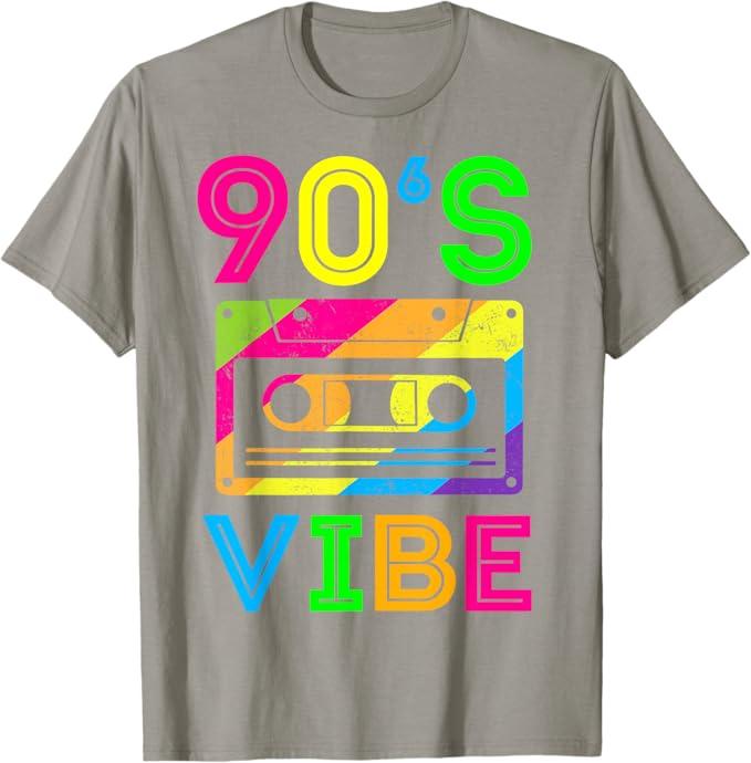 Retro Aesthetic Costume Party Outfit - 90s Vibe T-Shirt, M
