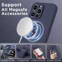 for iPhone 16 Pro Max Silicone Case Soft Protective Shockproof Magnetic Case Compatible MagSafe iPhone 16 Pro Max 6.9" Silicones Phone Case (Midnight Blue)