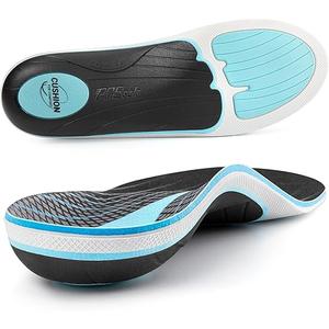PCSsole Plantar Fasciitis Insoles Men Women- 220+lbs Heavy Duty High Arch Support Inserts with Comfort Cushion Orthotic Pain Relief Insoles for Flat Feet - Arch Pain - Heel Pain -Work Boot Shoe Insole, size mens 11-11.5, womens 13-13.5