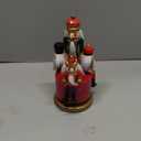 Nutcracker Music Box Wooden Nutcracker Soldier Toy Handmade Nutcracker Figures Christmas Nutcrackers Soldiers Wind up Musical Box Clockwork Christmas Music Box for Gift Home Decor (Stylish Style)
