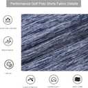 Alex Vando Mens Golf Shirt Moisture Wicking Quick-Dry Short Sleeve Casual Polo Shirts for Men (Blue)