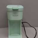 Single Serve One Cup Coffee Maker, for K Cups and Grounds, Mini Coffee Maker with Portable Handle, 6 to 12 Oz Brew Size, for Travel, Camping, Office, RV and Dorm, 120V, Oasis