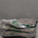 Shelf Woven Storage Basket, 18 x 22 x 9” Closet Rope Baskets For Organizing, Square Bins with Handles, White+Rice Brown 1 Pack