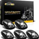 Partsam LED Cab Lights 5PCS Smoke Cab Marker Roof Running Lights Top White 9 LED Assembly Replacement for Dodge Ram 1500 2500 3500 4500 5500 2003-2018 Pickup Trucks RVs