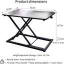 23.6 Inch Standing Desk Converter Adjustable Height, 23.6" x 13.4" x 15.75"
