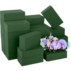 24 Packs Floral Foam Blocks Wet & Dry Floral Foam Bricks 5.5x3.1x1.8 Inch Flower Arranging Kit for Fresh and Artificial Flowers Florist Foam Blocks for Wedding Home Decor