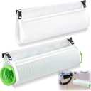 2 Pieces Hose Hammock Marine Hoses Holder Nylon Coiled Washdown Hose Storage for Boats, Docks, and RVs (White, 18.9 x 11 Inch)