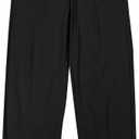 Bioworld Cotton-Blend Pajama Pants – Soft Brushed Flannel Feel Sleep & Lounge Pants with Pockets & Elastic Waistband – Solid Black, Size 11-12Y