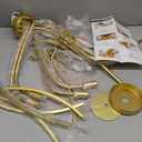 30" Gold Chandelier, 9-Light Modern Farmhouse Chandelier for Dining Room Lighting Fixtures Hanging, Candle Chandelier Light for Living Room, Kitchen Island, Bedroom and Entryway (Bulbs Not Included)