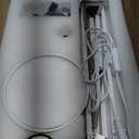 LEPOWER Metal Desk Lamp, Adjustable Goose Neck Architect Table Lamp with On/Off Switch, Swing Arm Desk Lamp with Clamp, EyeCaring Reading Lamp for Bedroom, Study Room &Office (White)