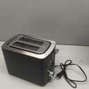 2 Slice Toaster with Wide Slots for Bread & Bagels, Stainless Steel Toaster with Digital Countdown, 6 Shade Settings, Defrost, Reheat & Cancel, Compact Design for Kitchen, Black