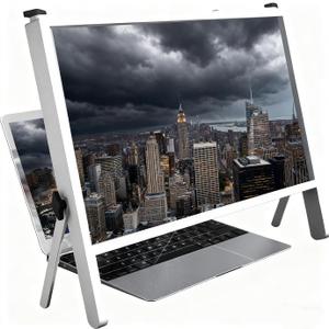21in 3DLaptop Screen Magnifier, Foldable Laptop Screen Magnifyings Compatible with 15~20 in Phone, Tablet, Laptop; for Seniors Reading Close Work and See A Movie