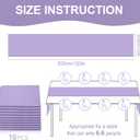 10 Pack 10ft Light Purple Chiffon Table Runners Wedding Table Runner Sheer Romantic Tulle Table Runner for Christmas Wedding Bridal Tea Party Baby Shower Birthday Party Table Decorations(120 x 12 in)