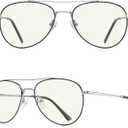 Aviator Reading Glasses for men and Women Blue Light Blocking Lens Spring Temple