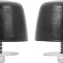 X AUTOHAUX 2 Pcs Black Rubber Bumper Cushion Hood Bump Stop for for Jeep Wrangler 1987-1995 for Jeep Wrangler 1997-2017 KJ71051BK