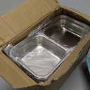 6PC Grab and Go Snack Containers Reusable, Stainless Steel Double Compartment Snack Container,Stainless Steel Snack Containers with Lids,Compartment box with Lids For Travel and Outdoor Camping