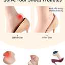 2 x 4 Pairs Heel Pads for Shoes, That are Too Big Heel Grips for Women Men,Heel Inserts for Shoes Anti-Wear Pads for High Heels,Heel Cushion Inserts Prevent Slipping, Rubbing, Blisters, Heels Pain