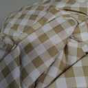 Nayoroom Gingham Duvet Cover Twin Size Brown Tan Plaid Checkered Comforter Cover Grid Farmhouse Bedding Set 2 Pcs Soft Breathable Washed Microfiber Gifts for Women Men
