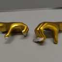 Gold Decor Living Room - Small Shelf Decor Aesthetic - Heart Hands Sculpture - Teen Girls Bedroom Knick Knacks - Cute Home Shelves Accent - Table Statue Love Decorations Gifts (Gold)