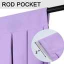 Energy Efficient Rod Pocket Curtain Valance Blackout valances for Windows for Living Room Kitchen and Bedroom Clove Purple Width 110 inch, 1 Panel