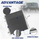 Air Conditioning A/C Condenser Compatible with Dodge Nitro 2007-2011 & Jeep Liberty 2008-2012, 3.7L 4.0L # 3664, 3683, 940461, 68003971AA, 68003971AC, 68003971AB, 68003972AA, 68033237AA