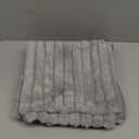 Pallene Faux Fur Plush Throw Pillow Covers 24x24 Set of 2, Luxury Soft Fluffy Striped Decorative Pillow Covers for Sofa, Couch, Living Room, Grey