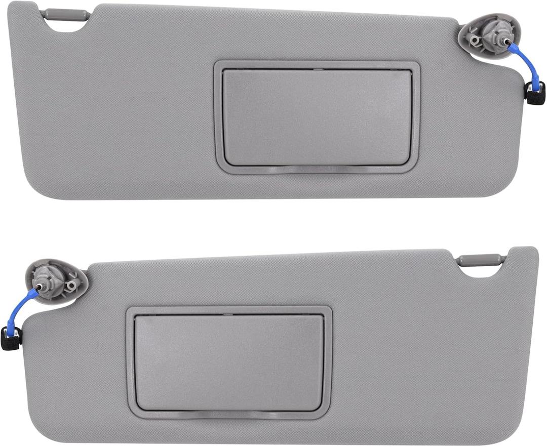 Left Driver & Right Passenger Side Sun Visor Fit for Honda Pilot 2017-2022, Honda Ridgeline 2018-2023 Replaces# 83280-TG7-A12ZB 83230-TG7-A12ZB (Gray)