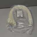 Bolt Dropper 24" White Zip Cable Ties (50 Pack), 175lbs Tensile Strength - Heavy Duty, Self-Locking Premium Nylon Wire for Indoor and Outdoor (White)