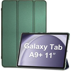 ProCase Smart Case for Galaxy Tab A9 Plus/A9+ 5g 11 Inch 2023 SM-X210 SM-X215 SM-X216 SM-X218, Slim Stand Hard Back Shell Protective Cover Folio Case for Galaxy Tab A9 Plus 2023 -Mgreen
