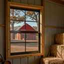 24" x 36" Black Shed Windows 2 Pack,Small Windows with Tempered Glass - Flush Mount | Ultimate Choice for Chicken Coop, Greenhouse, Garage, Playhouse
