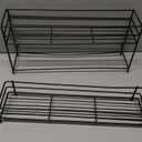 Multi-Functional Kitchen Spice Shelf countertop Spice Rack Multi-Tier Stackable Spice Organizer, Suitable for Cupboards and Worktops(A-Shelf 4pcs)