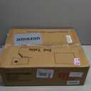 Narrow End Table Living Room with Charging Station, Skinny Side Table with Fabric Drawers, Slim Nightstand for Bedroom, Small Spaces, Couch, Black, HETNDP02BK-1