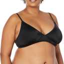 Amazon Essentials Womens Light-Support Classic Bikini Swimsuit Top (XX-Large, Washed Black)